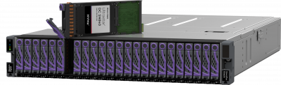 Дисковая полка WD Data24, 6x100GbE NVMe-oF, 24 отсека U.2, 184,32TB