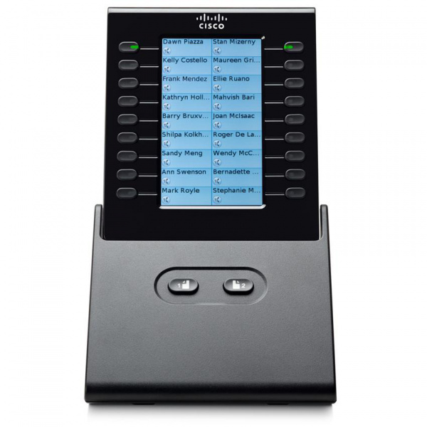 Блок расширения Cisco CP-CKEM-C для телефонных аппаратов Cisco CP-8900, CP-9900, черный CP-CKEM-C=