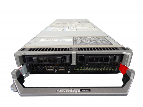 Блейд-сервер DELL PowerEdge M620, 2 процессора Intel 8C E5-2650L 1.80GHz, 16GB DRAM, PERC H310, 2x10Gb 57810-k DELL_M620_2xE5-2650L_16GB