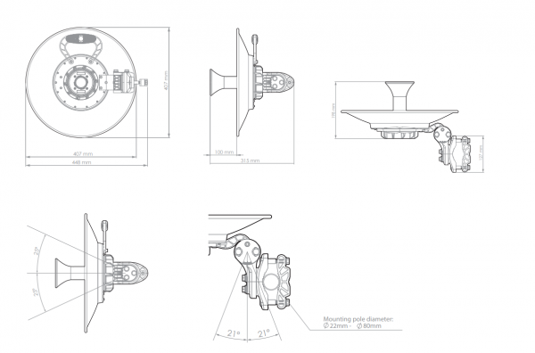 Антенна направленная RF elements UltraDish TP 550 5GHz, 27.5dBi ULD-TP-550