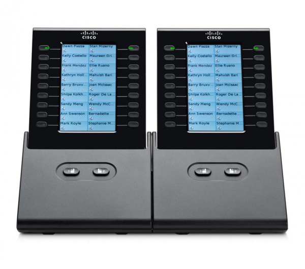 Блок расширения Cisco CP-CKEM-C для телефонных аппаратов Cisco CP-8900, CP-9900, черный CP-CKEM-C=