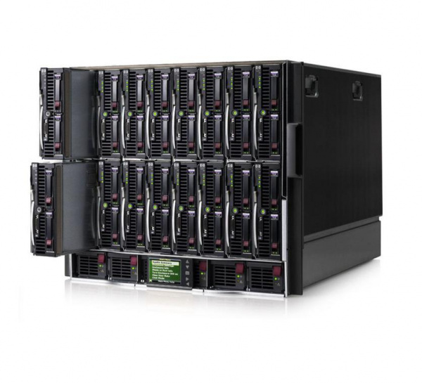 Шасси HP для блейд-системы c7000 G3, скомплектованное (6x PS, 2x Admin, 10x Fan, 1x Single Phase AC Input, 1x RailKit) 681844-B21